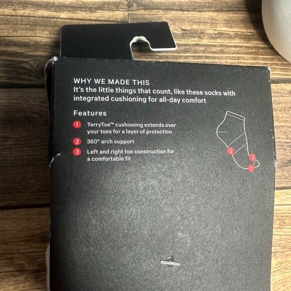 NWT Lululemon Men's Daily Stride Ankle Socks 5 Pack Size XL (White/Rainbow) - Picture 6 of 10